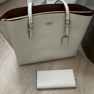 COACH Large Tote with Matching Wallet